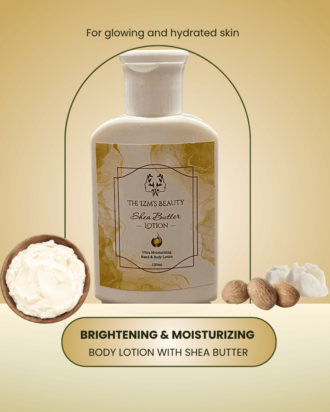 Shea butter lotion by The Izm's Beauty